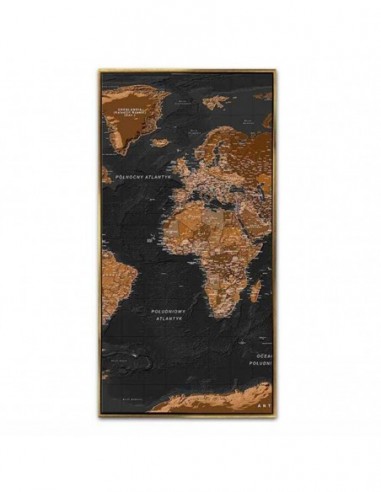CUADRO MAPAMUNDI EUROPA/ ÁFRICA (42,5 x 122,5cm)