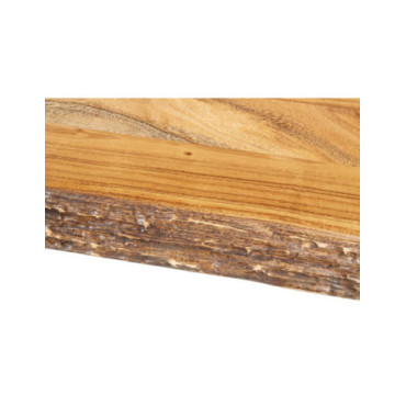 MESA COMEDOR GUELMA MADERA DE ACACIA - PATAS METAL NEGRO... 2