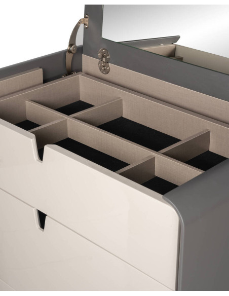 CÓMODA LACQUER GREY