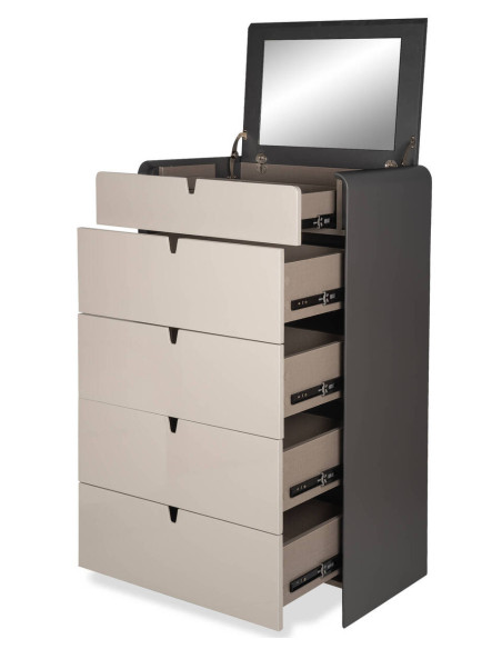 CÓMODA LACQUER GREY