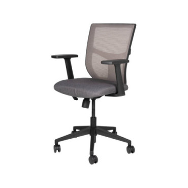 Silla oficina estructura nylon negro asiento y respaldo...