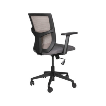 Silla oficina estructura nylon negro asiento y respaldo... 2
