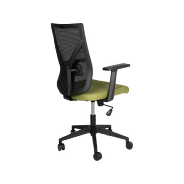 Silla de oficina nylon negro asiento verde lima 59x55x125cm 2