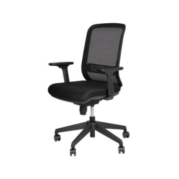 Silla oficina estructura nylon negro 63x55x101cm