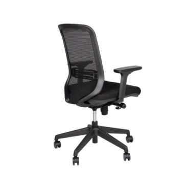 Silla oficina estructura nylon negro 63x55x101cm 2