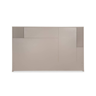 Cabecero oslo lacado gris mate con luces led 195x11x130cm