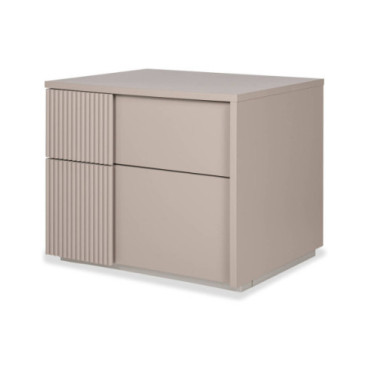 Mesita de noche oslo lacado mate gris oscuro 60.2x42x51cm 2