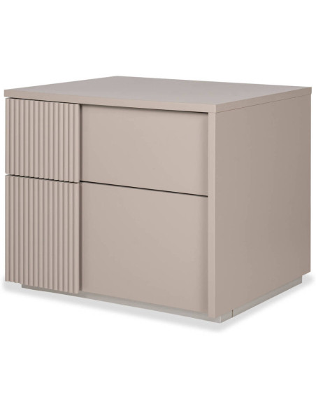 MESITA DE NOCHE OSLO LACADO MATE GRIS OSCURO 60.2x42x51cm