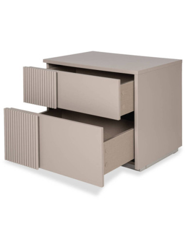 MESITA DE NOCHE OSLO LACADO MATE GRIS...