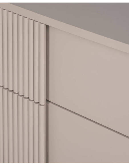 MESITA DE NOCHE OSLO LACADO MATE GRIS OSCURO 60.2x42x51cm