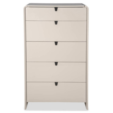 Cómoda axis moderna lacado brillante gris claro 70x43x119cm 2