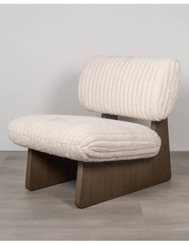 Sillón Nilo moderno tapizado beige...