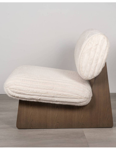 Sillón Nilo moderno tapizado beige...