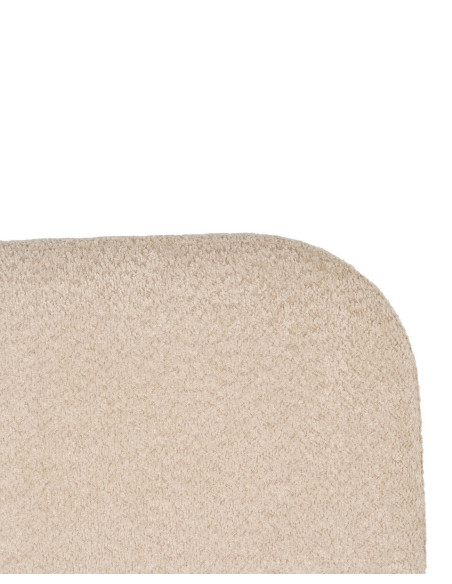 Cabecero Barkly bouclé beige tostado para cama 180 cm