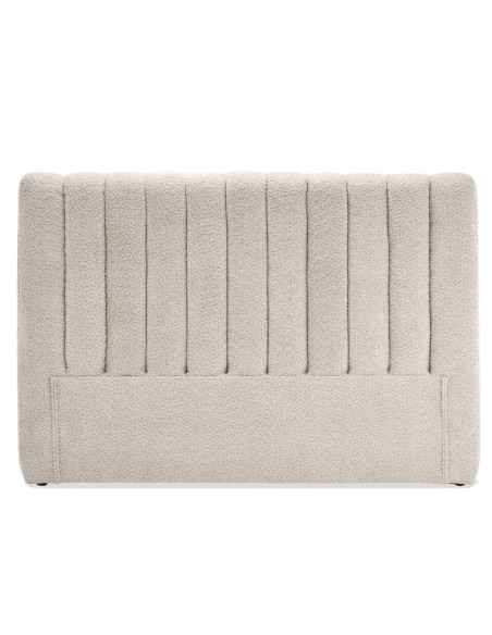 Cabecero tapizado en bouclé blanco Nara 160 cm