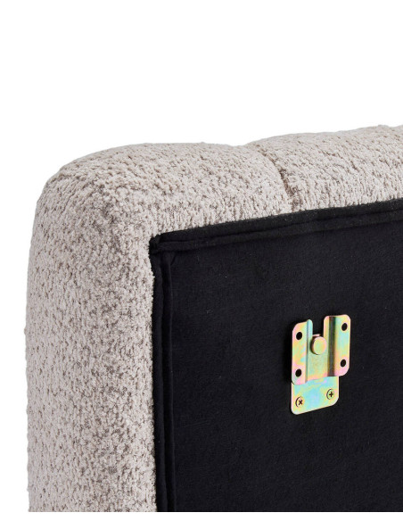 Cabecero tapizado en bouclé blanco Nara 160 cm