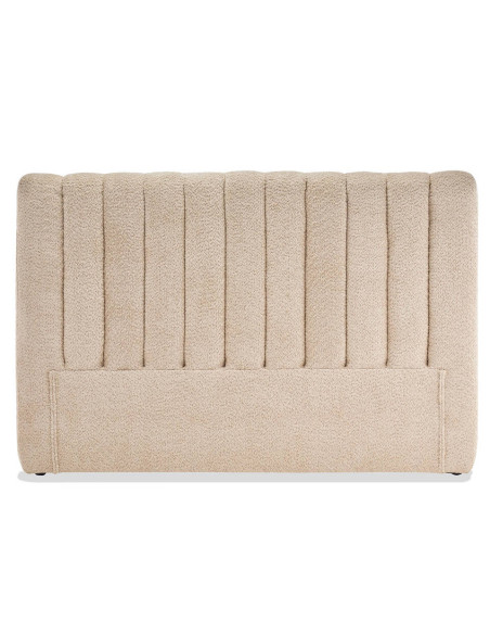 Cabecero tapizado en bouclé beige Nara 160 cm