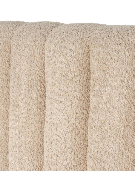 Cabecero tapizado en bouclé beige Nara 190 cm