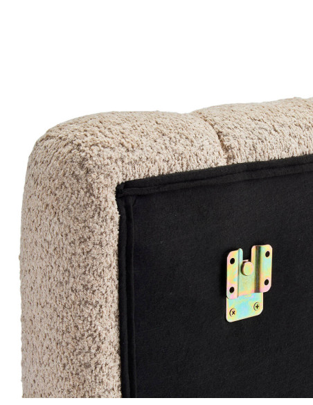 Cabecero tapizado en bouclé beige Nara 190 cm