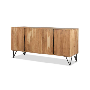 Aparador daren de madera maciza de acacia y patas de...