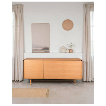 Aparador Teresa en chapa de roble natural con detalles...