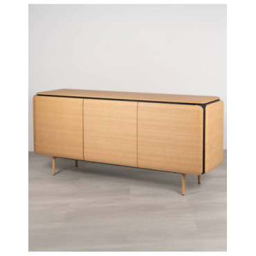 Aparador Teresa en chapa de roble natural con detalles... 2