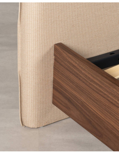 Cama de matrimonio Walnut con...