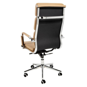 Silla oficina respaldo alto polipiel color café ugal... 2