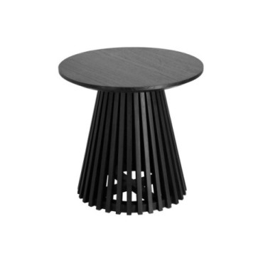 Mesa auxiliar jeanette ø 50 cm negro