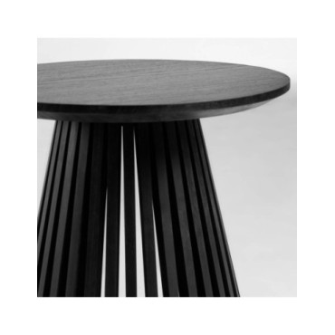 Mesa auxiliar jeanette ø 50 cm negro 2