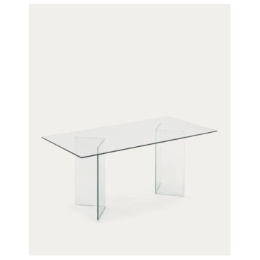 Mesa burano de cristal 180x90x78cm 2