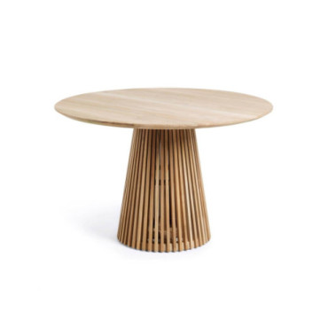 Mesa jeanette ø 120 cm madera maciza de teca