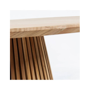 Mesa jeanette ø 120 cm madera maciza de teca 2