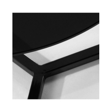 Mesa auxiliar raeam ø 50 cm negro 2