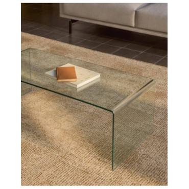 Mesa de centro Burano de cristal 110 x 50 cm