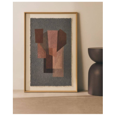 Cuadro Veluni de papel reciclado multicolor 60 x 90 cm