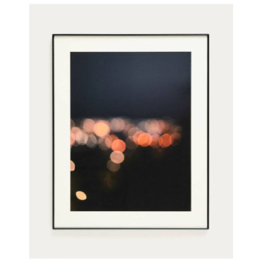 Cuadro Zavira fotografía de luces de Barcelona 80 x 100 cm