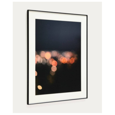 Cuadro Zavira fotografía de luces de Barcelona 80 x 100 cm 2