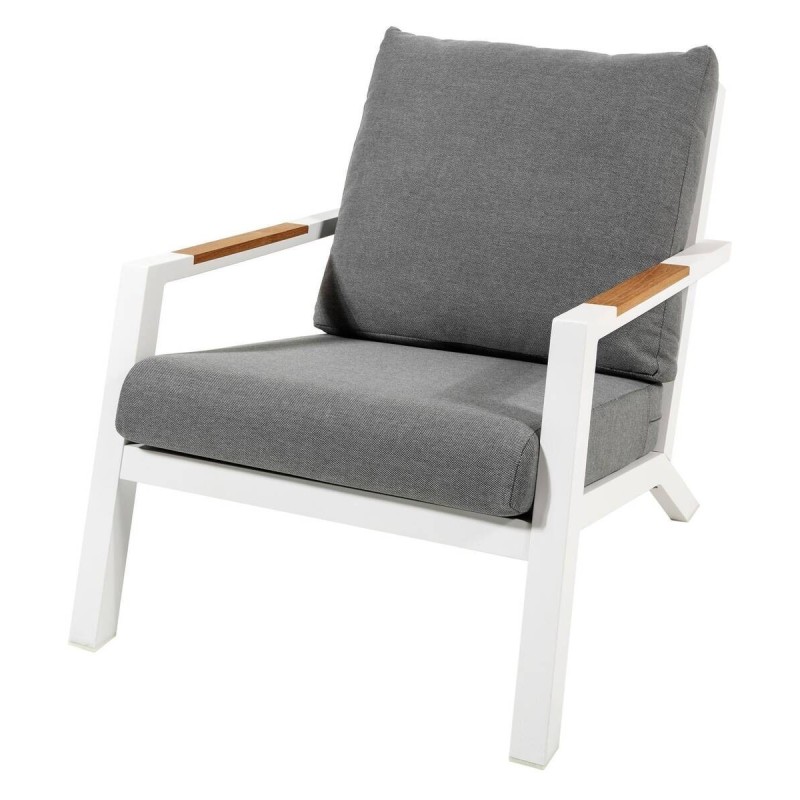 SILLÓN EXTERIOR GRIS (75,5 x 90,5 x 78.5cm)