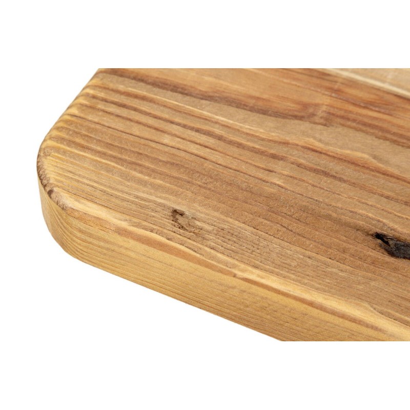 MESA DE RINCÓN PATA NEGRA TAPA MADERA DE PINO RECICLADO 40x40x58.5cm