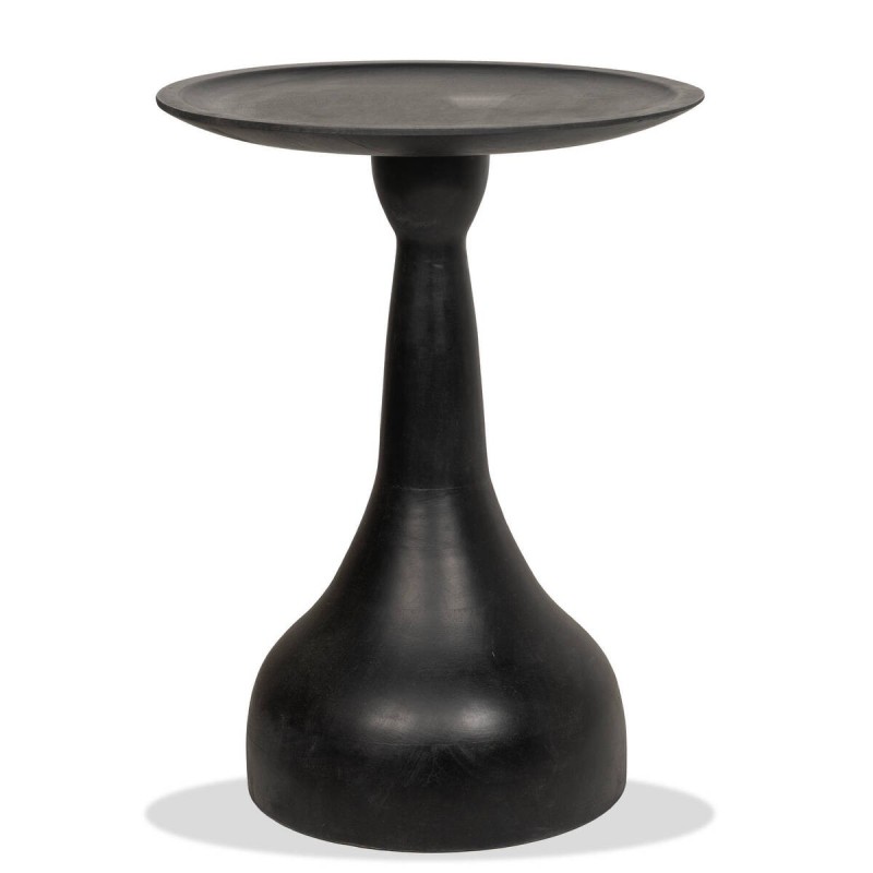 MESA DE RINCÓN DE ACACIA PINTADA EN NEGRO 38x51cm