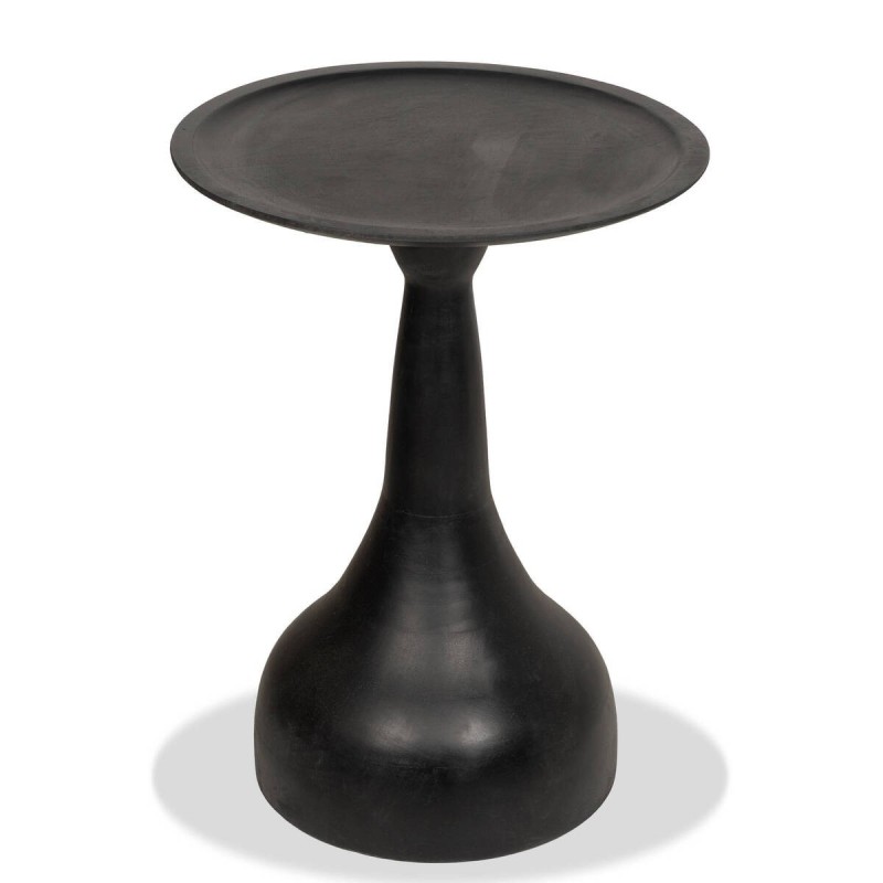 MESA DE RINCÓN DE ACACIA PINTADA EN NEGRO 38x51cm