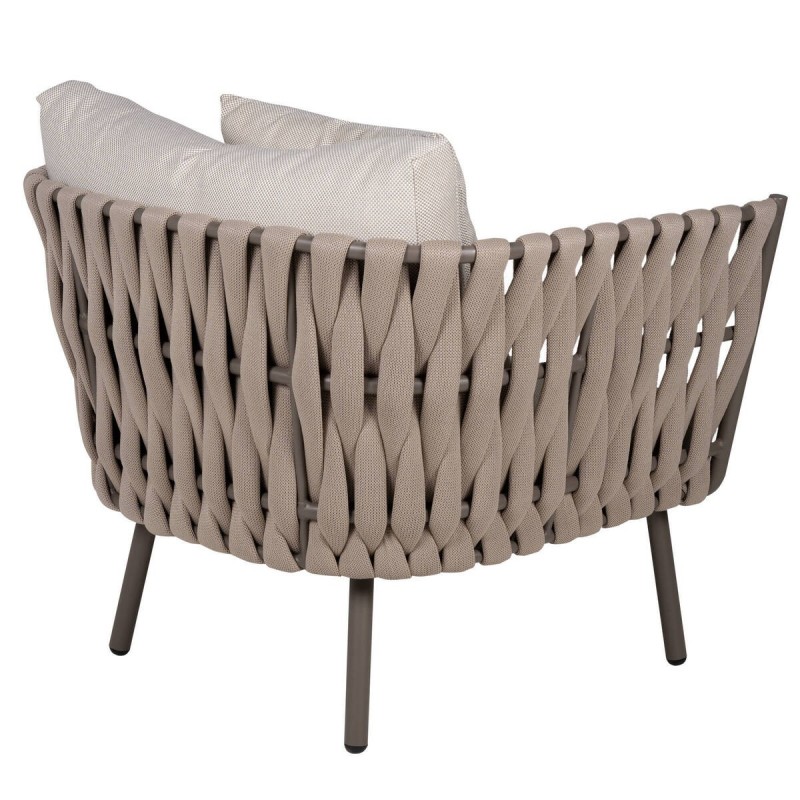 SILLÓN EDÉN DE CUERDA Y ALUMINIO 88x74x69cm