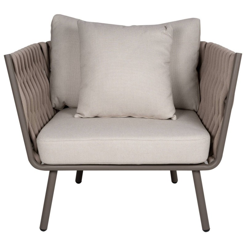 SILLÓN EDÉN DE CUERDA Y ALUMINIO 88x74x69cm