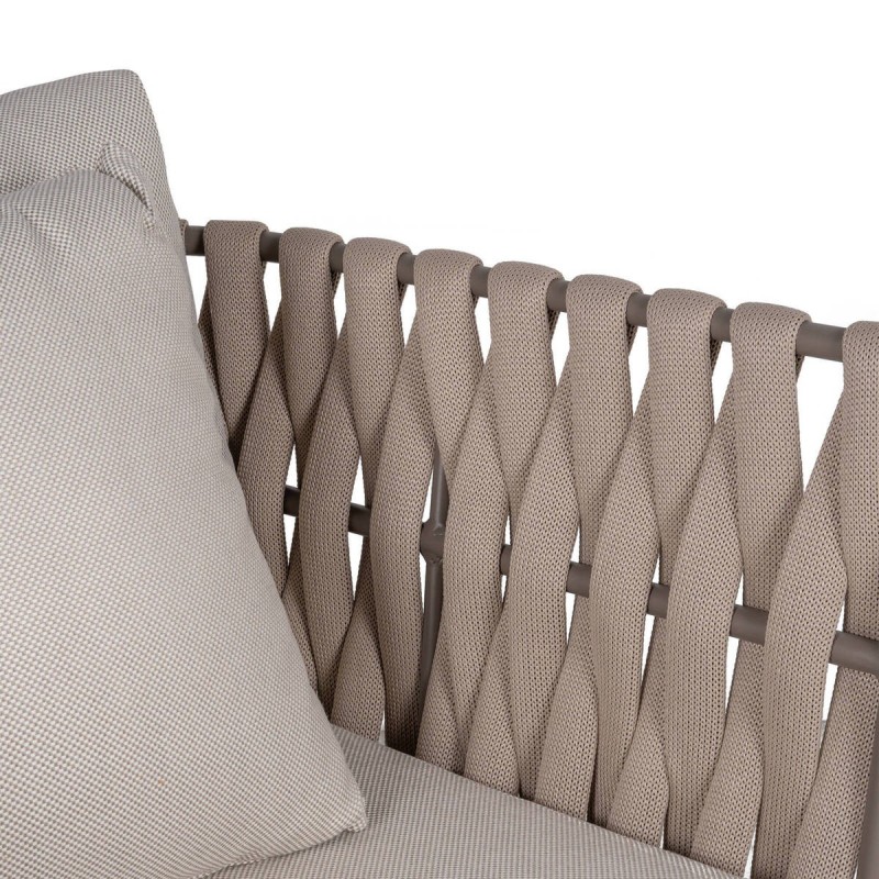 SILLÓN EDÉN DE CUERDA Y ALUMINIO 88x74x69cm