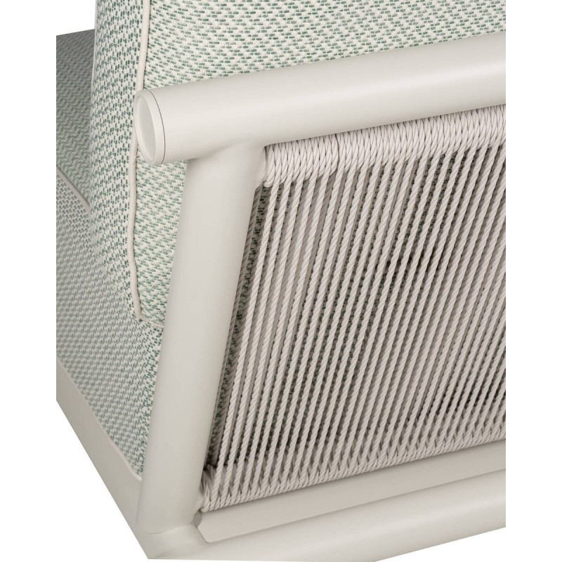 SOFÁ ALURA 2 PLAZAS DE EXTERIOR DE ALUMINIO COLOR CREMA 185x90x67cm