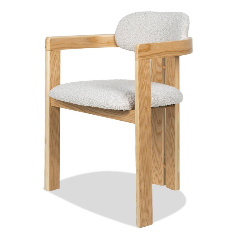 Silla curva Tove de madera contrachapada roble 55x50x74cm