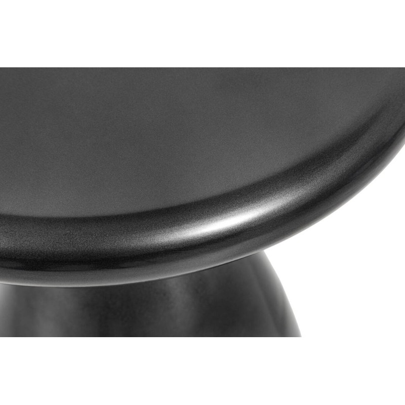 Mesa rincón de metal acabado negro