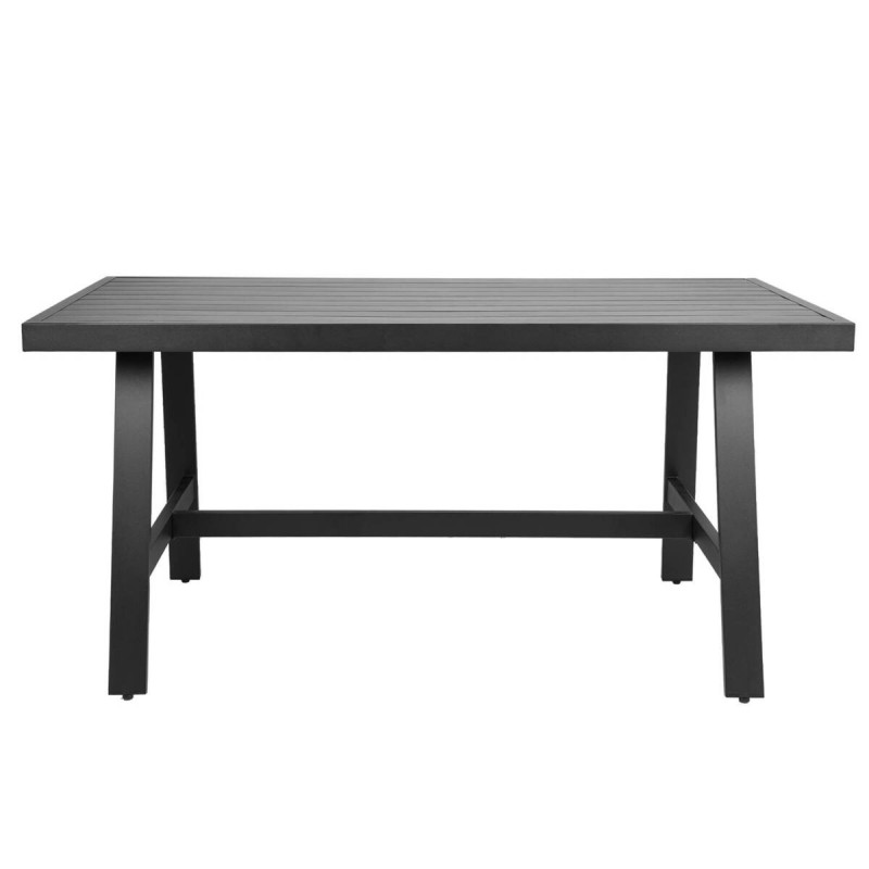 Mesa de centro de aluminio gris antracita 150x87x68cm