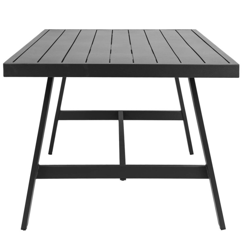 Mesa de centro de aluminio gris antracita 150x87x68cm